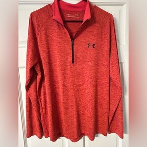 Men’s Under Armour quarter zip pullover. Size L